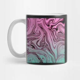 Swirls- Pink and Teal Mug